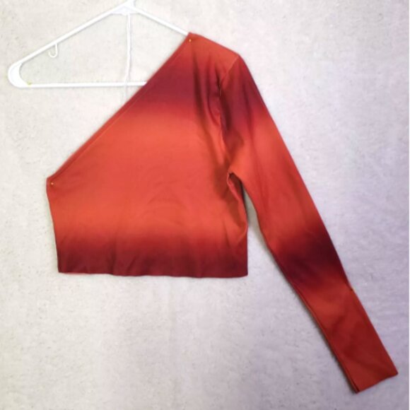 NEW Zara Blogger-Fave One-Shoulder Tie-Dye Crop Top, Size S - Picture 13 of 16